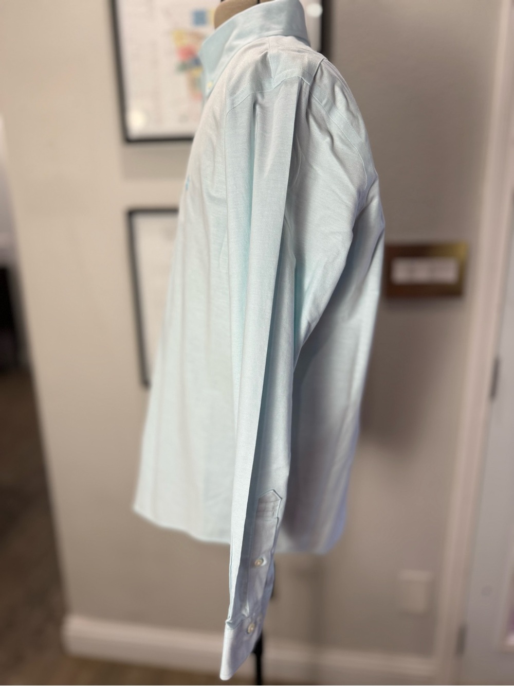 NWT Brooks Brothers Regent L Original Polo Non-Iron Light Blue Button-Down Shirt - Picture 8 of 11